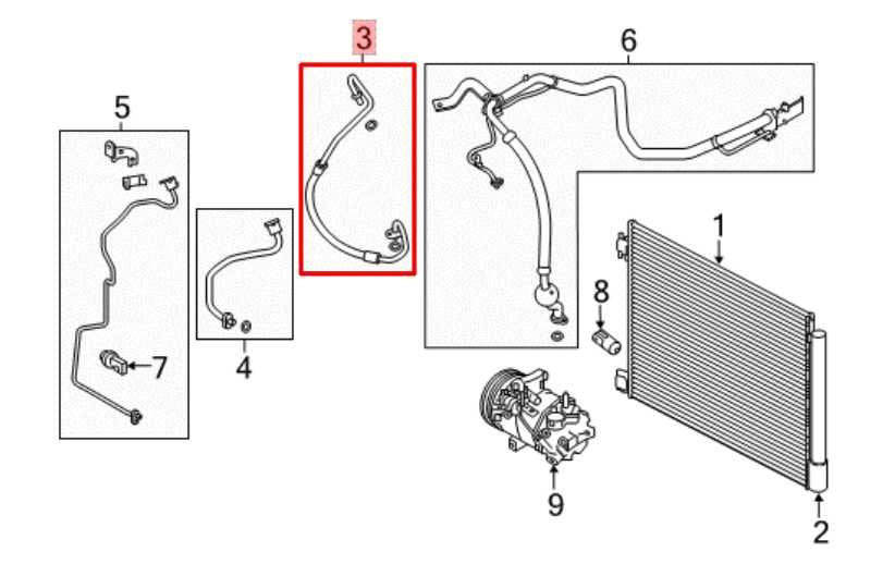 2017-2022 Nissan Rogue Sport SL 2.0L AWD AC Air Conditioning Discharge Hose Line - Alshned Auto Parts