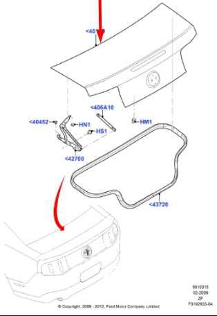 2010-2012 Ford Mustang Conv V6 Rear Trunk Deck Lid Assembly AR3Z-6340110-D OEM - Alshned Auto Parts
