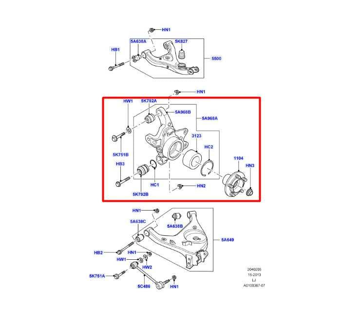 2003-09 Land Rover Range Rover 4.2L Rear Left Spindle Knuckle Hub RLH000070 OEM - Alshned Auto Parts