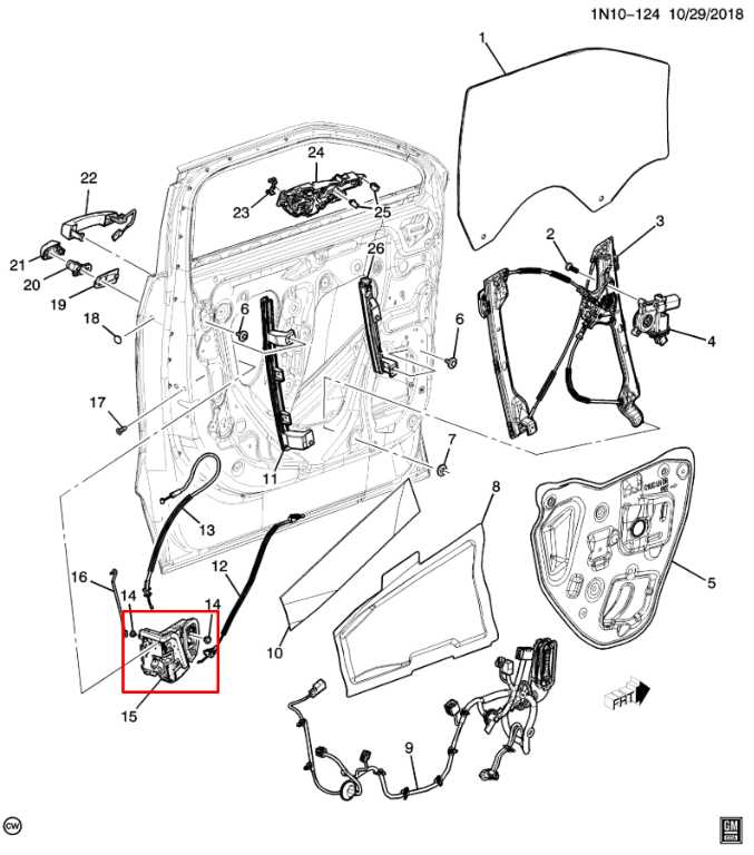 2019-24 Chevrolet Blazer 2LT Front Right Side Door Lock Latch Actuator 13533690 - Alshned Auto Parts