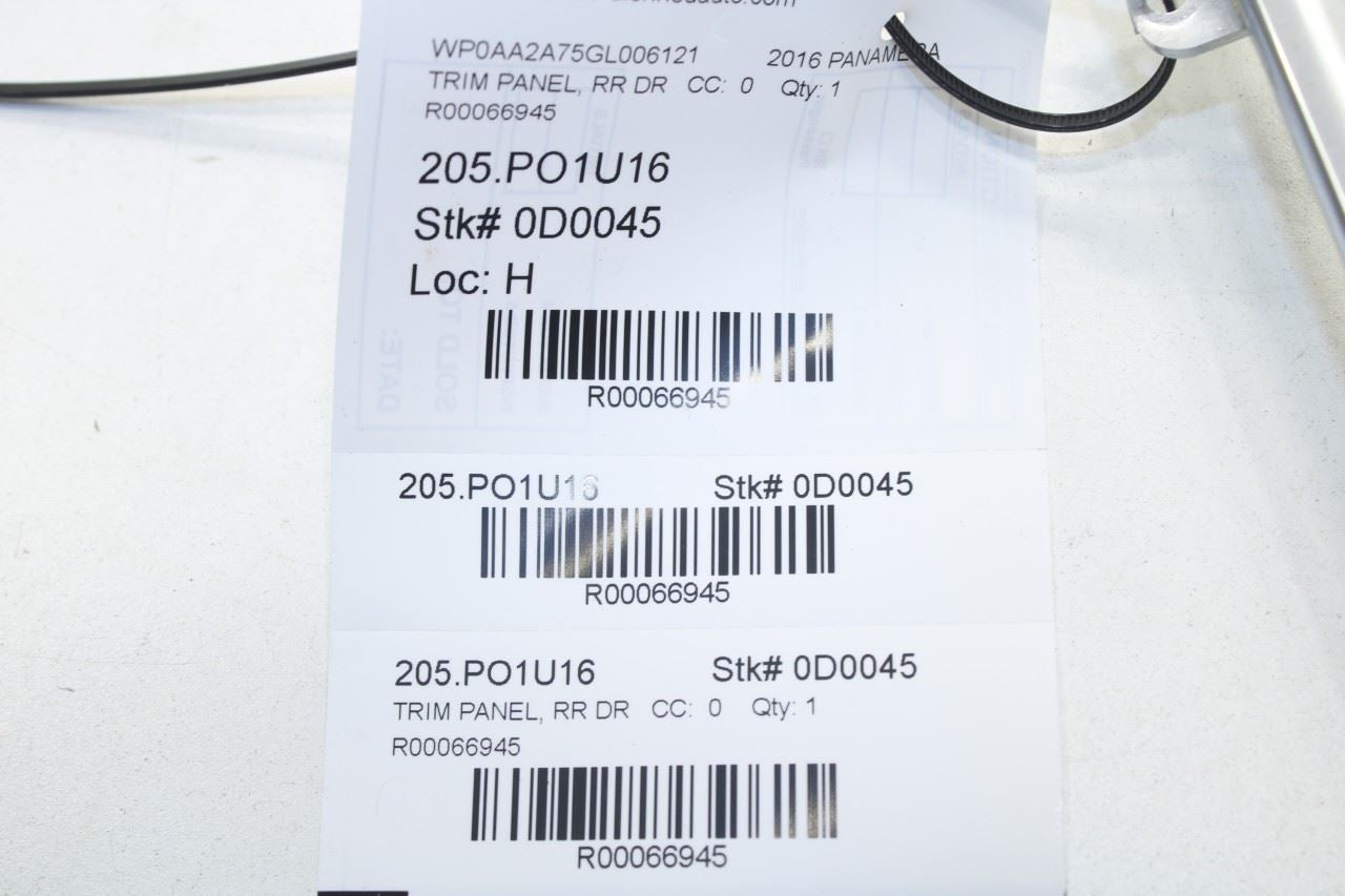 2014-2016 Porsche Panamera 4 Rear Right Door Lower Trim Molding 00249-792-81 OEM - Alshned Auto Parts