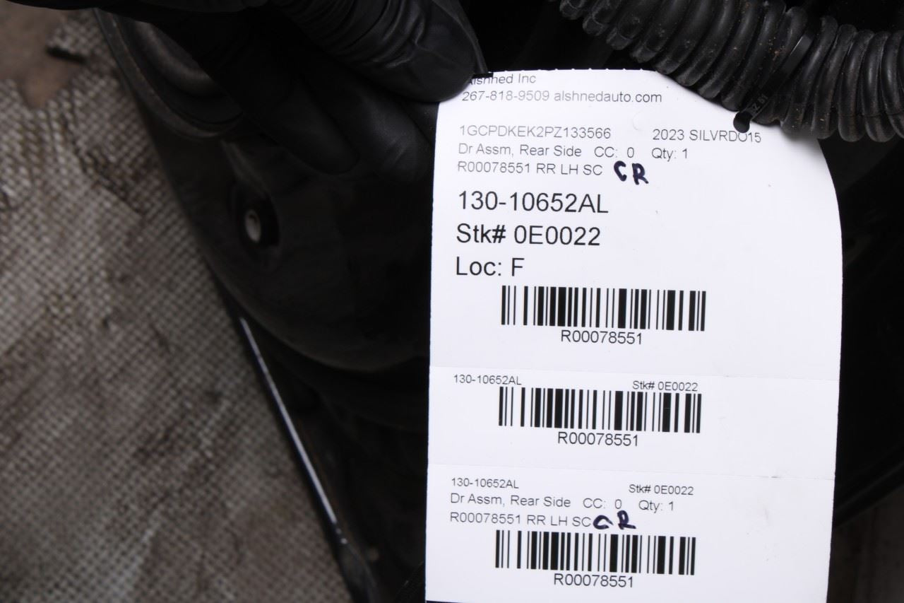 19-25 Chevrolet Silverado LT-L Crew Cab Rear Left Door Shell Panel 85658274 OEM - Alshned Auto Parts