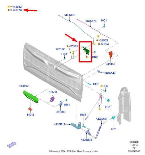 2015-2024 Ford F150 Rear Tailgate Lock Latch Actuator HC3Z-9943170-C OEM - Alshned Auto Parts