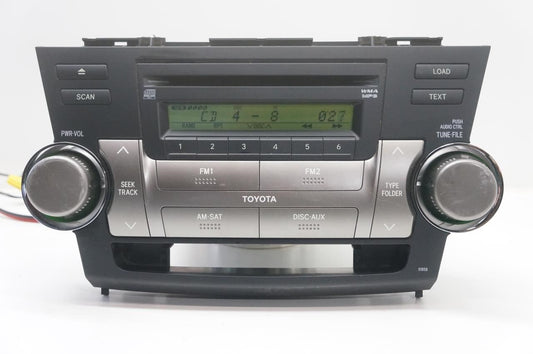 2008-2010 Toyota Highlander Audio Radio Receiver with Faceplate Control Panel - Alshned Auto Parts