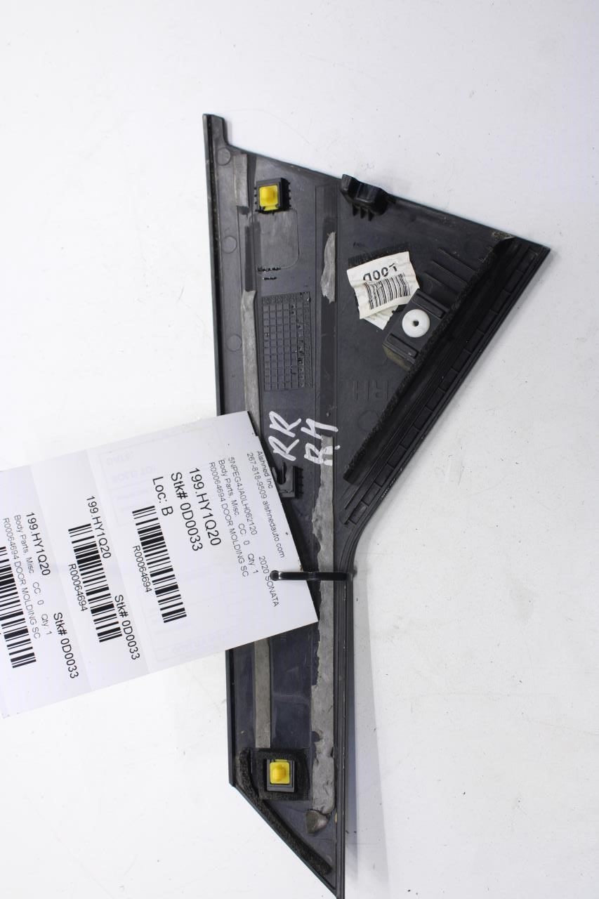 2020-23 Hyundai Sonata SE Rear Right Door C Pillar Applique Molding 83280-L1000 - Alshned Auto Parts