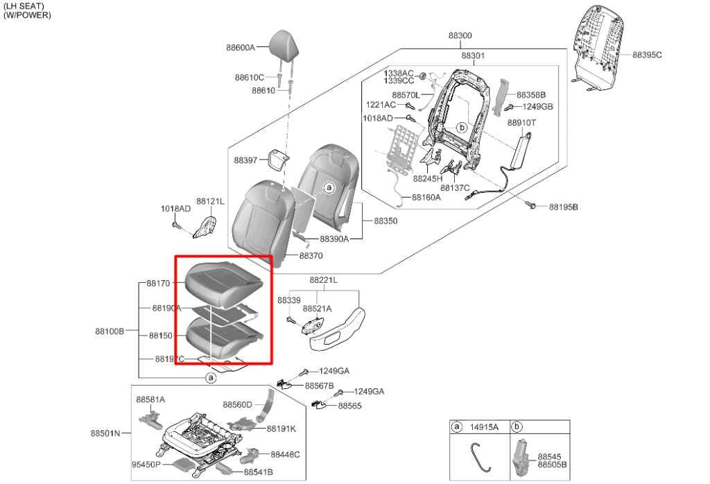 2022-2023 Hyundai Tucson SEL 2.5L AWD Front Driver Left Side Seat Lower Cushion - Alshned Auto Parts