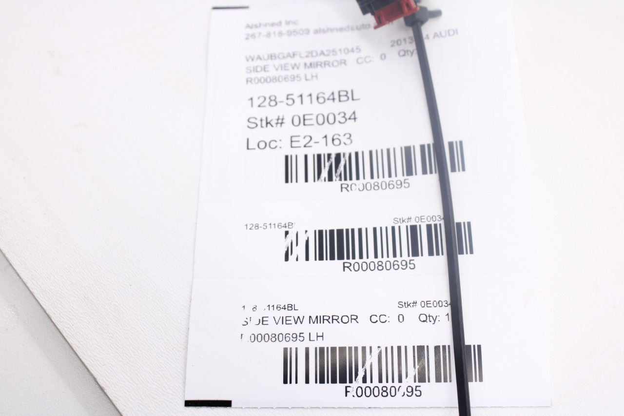 10-16 Audi S4 Premium Plus Driver Left Side Rear View Mirror 8K1-857-409-AK-01C - Alshned Auto Parts