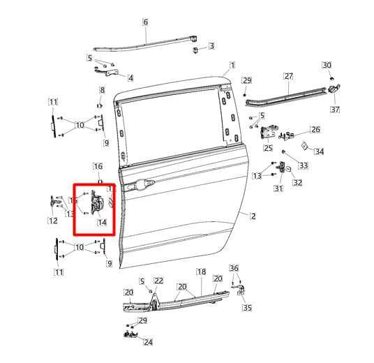 17-24 Chrysler Pacifica Rear Right Sliding Door Lock Latch Catch 68185984AC OEM - Alshned Auto Parts