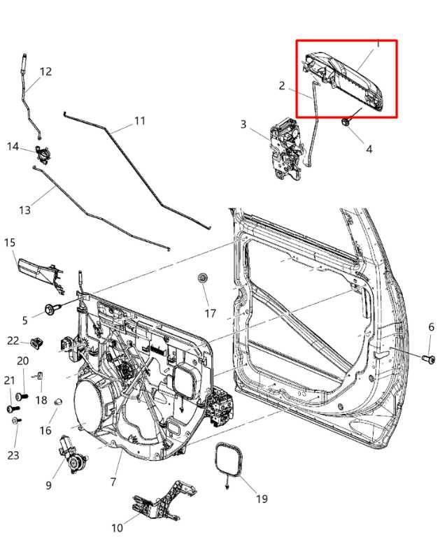 14-15 Ram 1500 Big Horn Crew Cab 5.7L Rear Driver Left Side Door Exterior Handle - Alshned Auto Parts