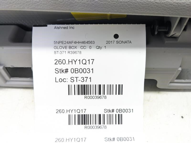 2015-17 Hyundai Sonata SE Dash Glove Box Storage Compartment 84540-C2000TGG OEM - Alshned Auto Parts