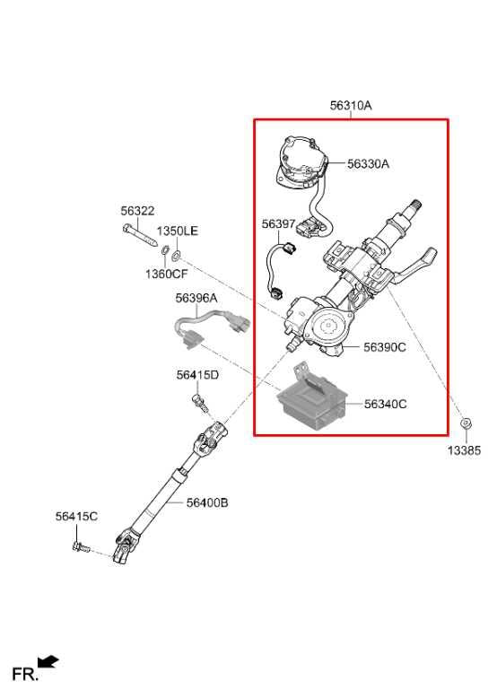 2020-22 Kia Sportage Nightfall 2.4L FWD Steering Column Assembly 56310-D9010 OEM1