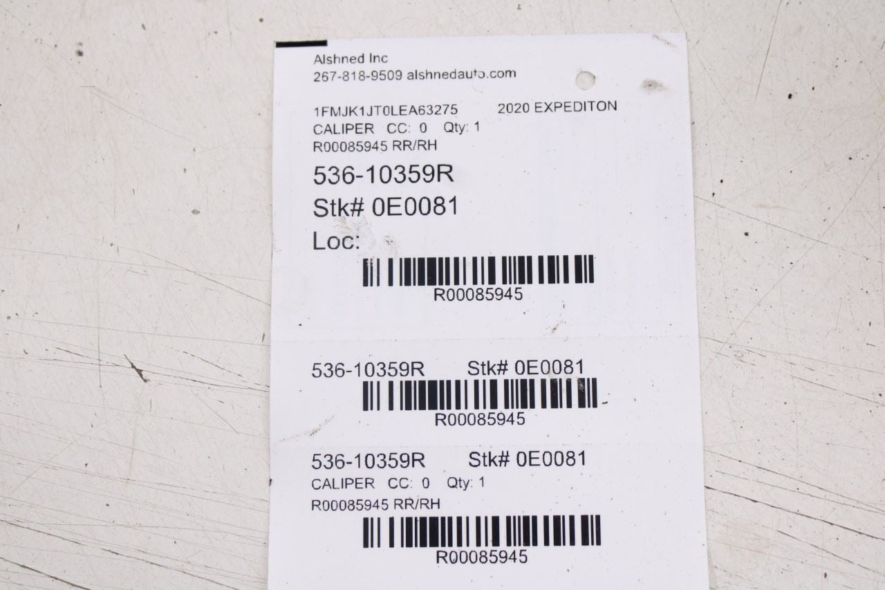 2018-2021 Ford Expedition Max XLT Rear Right Passenger Side Brake Disc Caliper - Alshned Auto Parts