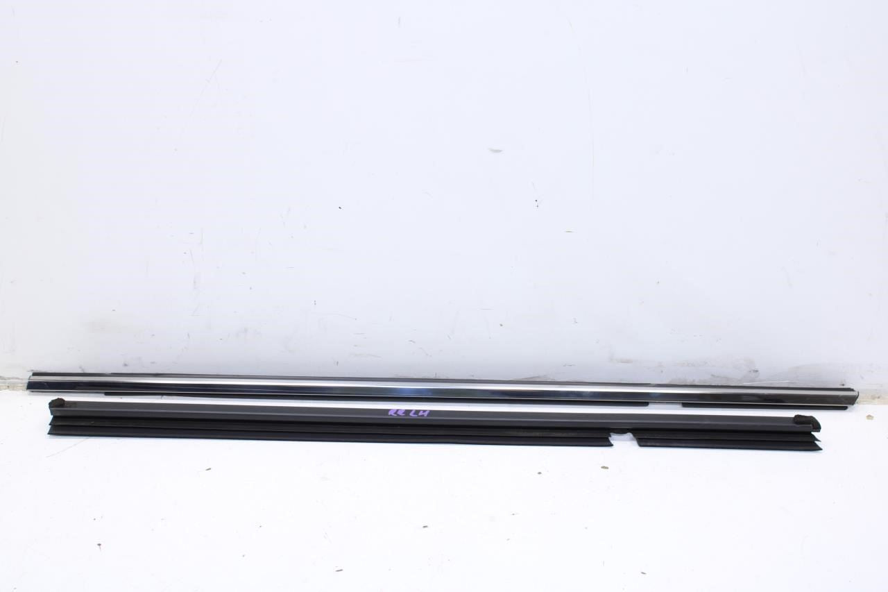 14-23 Infiniti Q50 Luxe RWD Rear Left Door Belt Inner Outer Molding Weatherstrip - Alshned Auto Parts