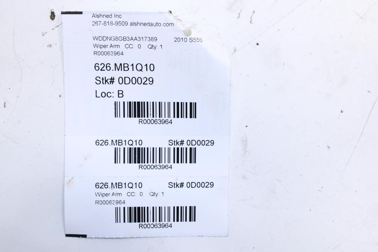 2007-2013 Mercedes-Benz S550 Front Left and Right Wiper Arm 221-820-01-44 OEM - Alshned Auto Parts