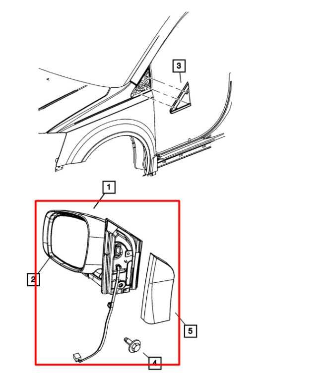 08-20 Dodge Grand Caravan SXT 3.8L Driver Left Side Rear View Mirror 1AB731XRAB - Alshned Auto Parts