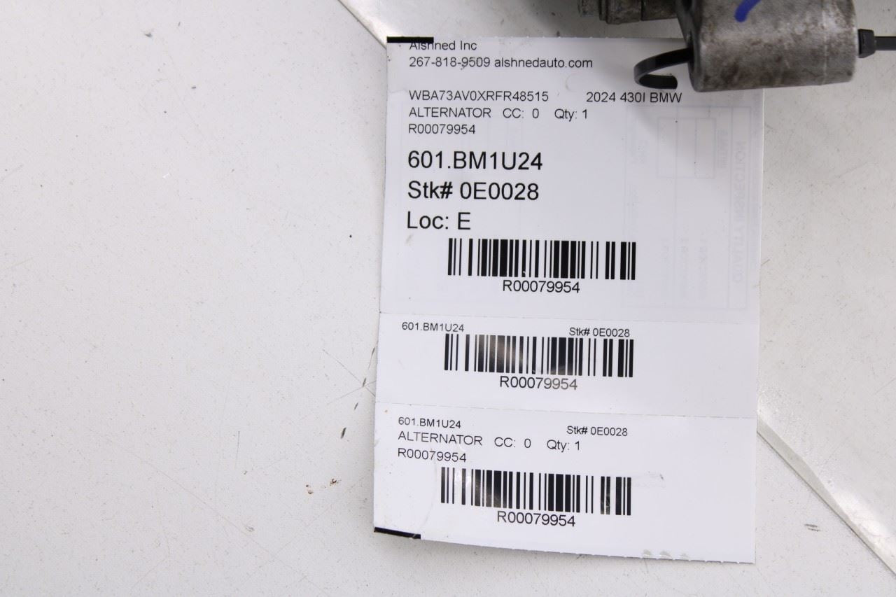 2023-24 BMW 430i Gran Coupe xDrive 2.0L Alternator Engine Generator 12318634167 - Alshned Auto Parts