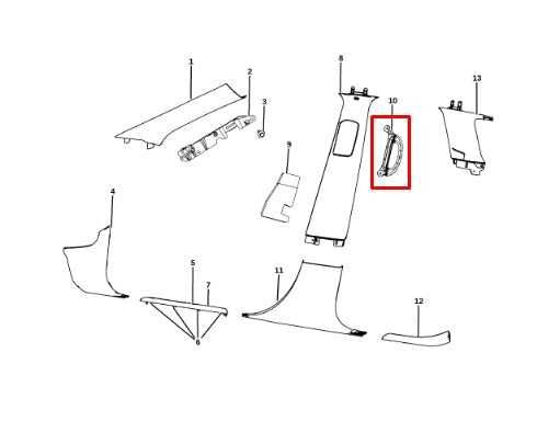 2016-2021 Jeep Grand Cherokee Right and Left B Pillar Grab Handle Bar 6EM32HL1AA - Alshned Auto Parts