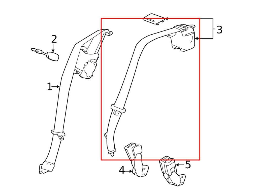 2017-19 Buick LaCrosse Premium 3.6L AWD Rear Center 2nd Row Seat Belt Retractor1