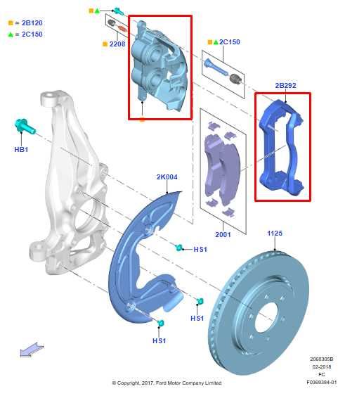 2017-2020 Ford F150 XL Super Cab Front Left Side Brake Disc Caliper FL3Z2B121C - Alshned Auto Parts