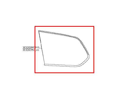 2013-2020 Nissan Pathfinder SV Rear Left Side Quarter Window Glass 83301-3KA0A - Alshned Auto Parts