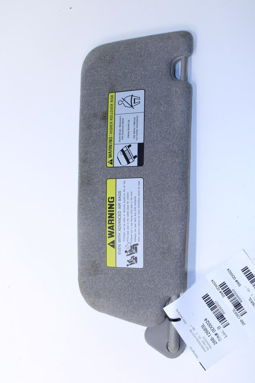 19-23 Hyundai Santa Fe Limited Front LH Sun Visor w/ Mirror 85210-S2510-YGE OEM - Alshned Auto Parts