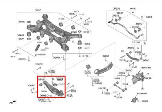 2019-2020 Hyundai Santa Fe Limited Rear Left Lower Control Arm 55210-S1051 OEM - Alshned Auto Parts