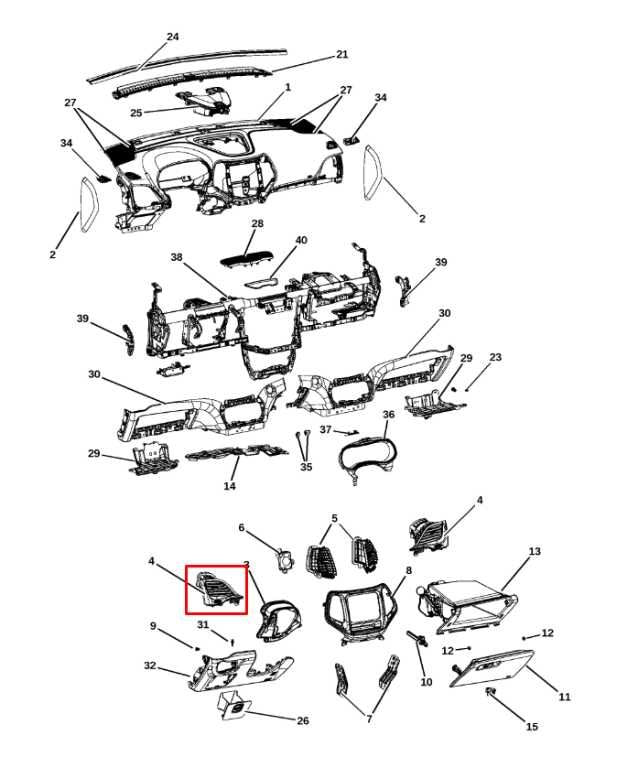 2014-18 Jeep Cherokee 75th Anniversary Front Left Dash Outer Air Vent 6MC931S5AB - Alshned Auto Parts