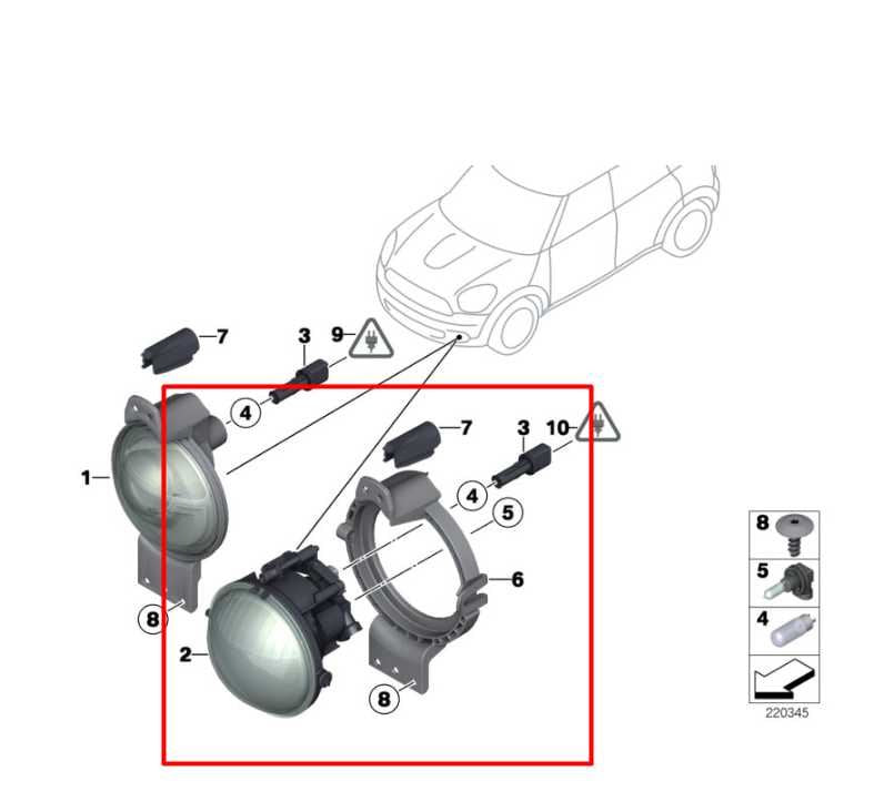 2014-16 Mini Countryman Cooper S Front RH and LH Side LED Fog Light Lamp *ReaD*1