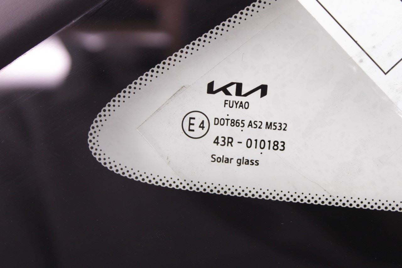 21-24 Kia K5 GT-Line Rear Right Passenger Side Quarter Window Glass 87820-L3100 - Alshned Auto Parts