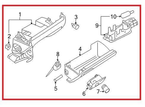 2015-2018 Volkswagen Jetta Sport Glove Box Storage Compartment 5C7-857-097-AB1
