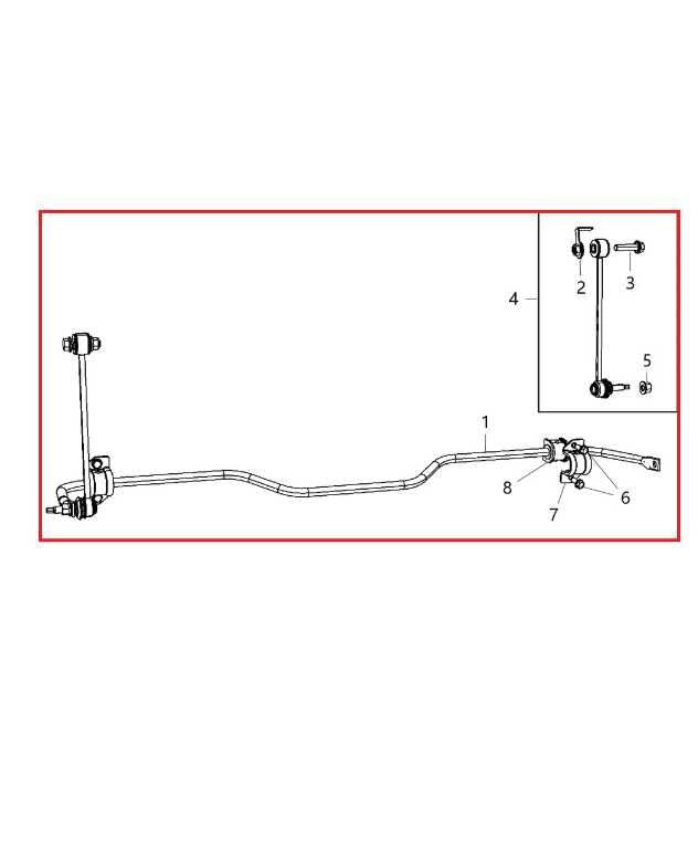 2011-18 RAM 1500 Laramie 5.7L 4x4 Rear Suspension Stabilizer Sway Bar 68061792AA - Alshned Auto Parts