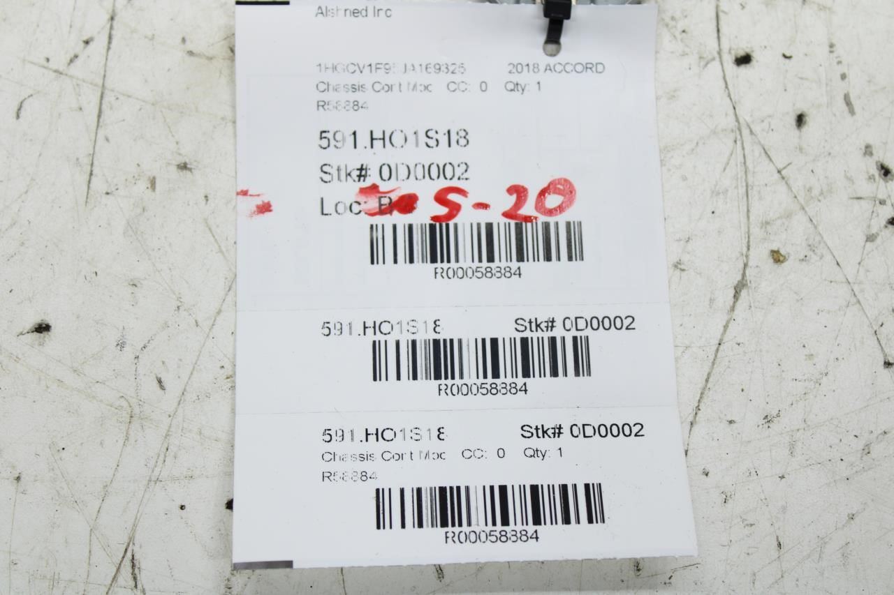 18-20 Honda Accord Body Control Active Noise Cancellation Module 39200-TVA-A112 - Alshned Auto Parts