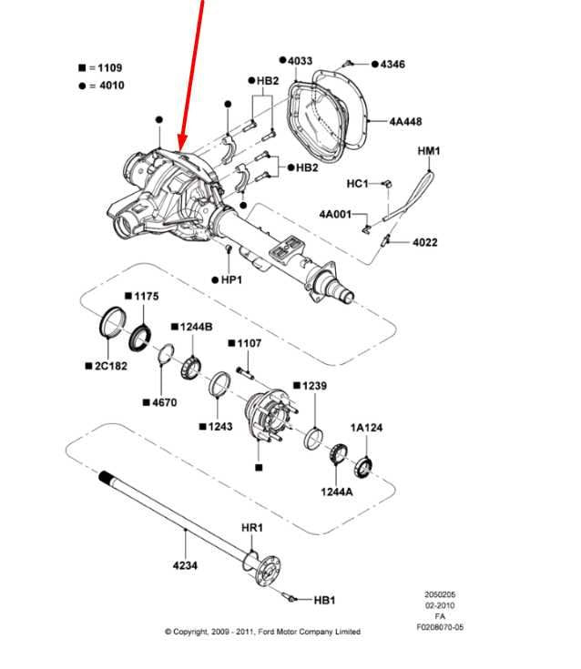 2011-16 Ford F250 SD 6.2L Rear Axle Differential Carrier 3.73 ratio Non Locking2
