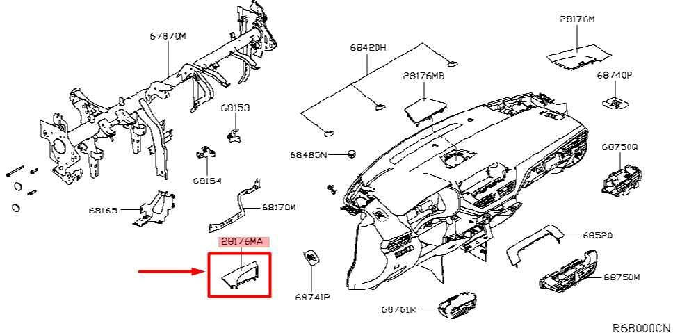 2019-2024 Nissan Altima FR Left Side Dash Tweeter Speaker Grille 28177-6CA0A OEM - Alshned Auto Parts