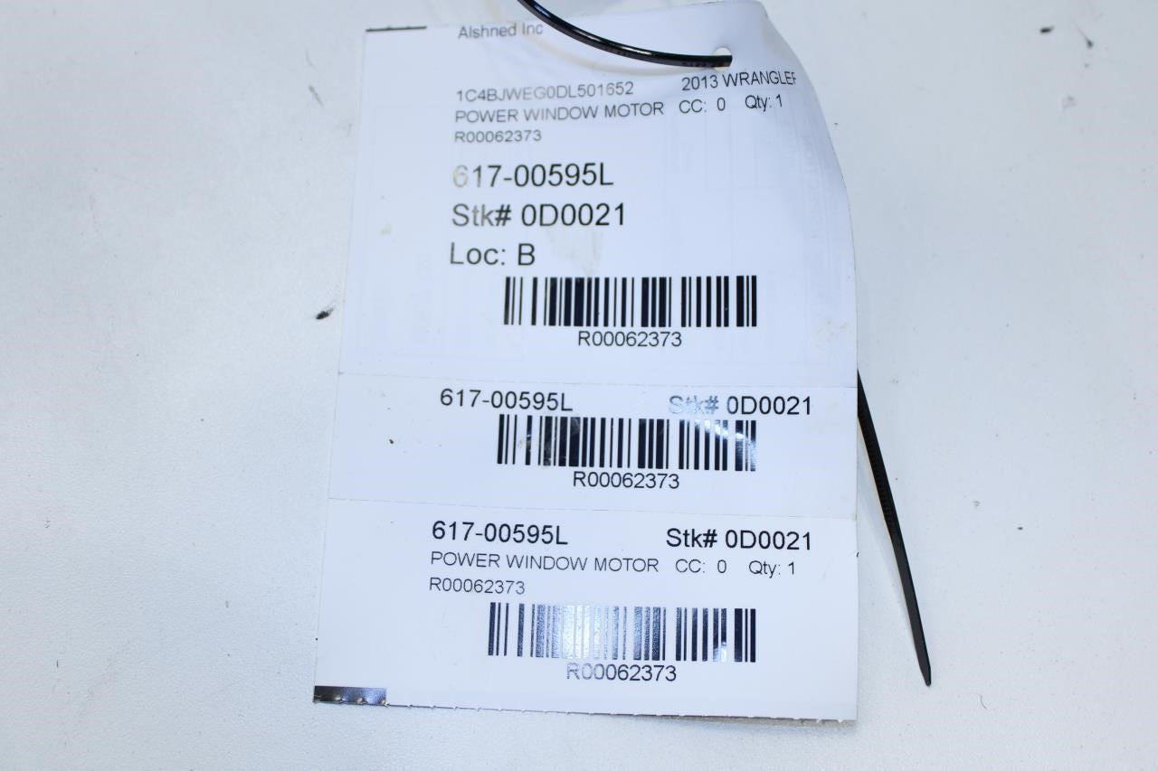 2007-2018 Jeep Wrangler Sahara Rear LH Door Power Window Motor 68014953AA OEM - Alshned Auto Parts