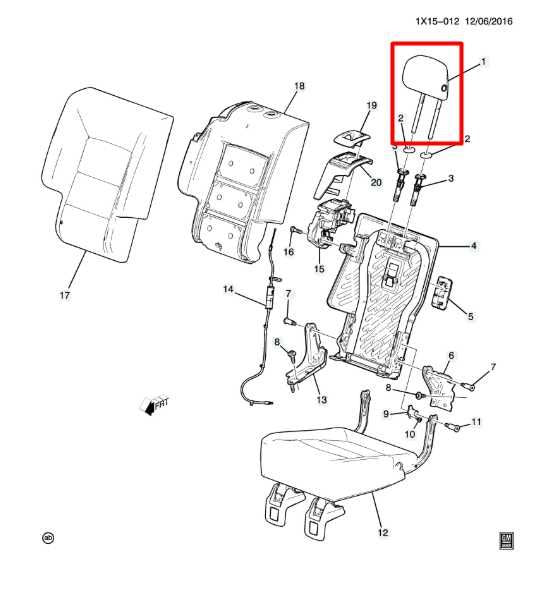 18-20 Chevrolet Equinox LT Rear RH or LH Side 2nd Row Seat Headrest 84677234 OEM - Alshned Auto Parts