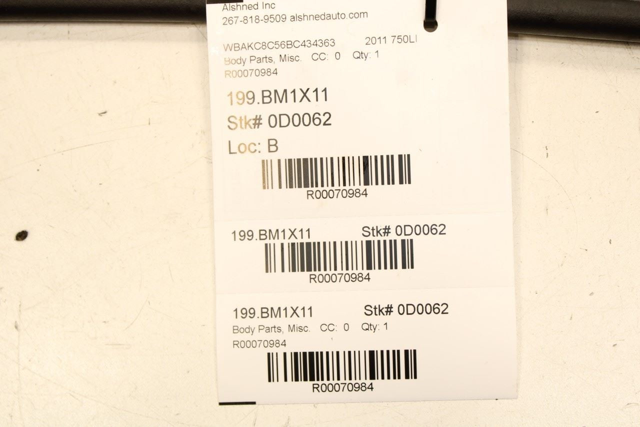 2010-2015 BMW 750Li xDrive Front Hood Bonnet Weatherstrip Seal 51767199435 OEM - Alshned Auto Parts