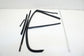 2013-15 BMW 328i xDrive RR LH Door Window Run Channel Weatherstrips w/ Moldings - Alshned Auto Parts