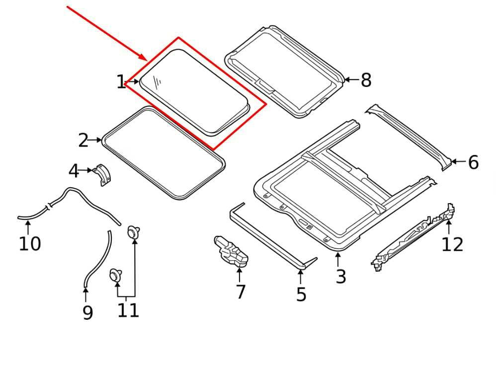 2013-2019 Nissan Sentra SL Roof Sunroof Glass Panel 91210-3SG0A OEM - Alshned Auto Parts