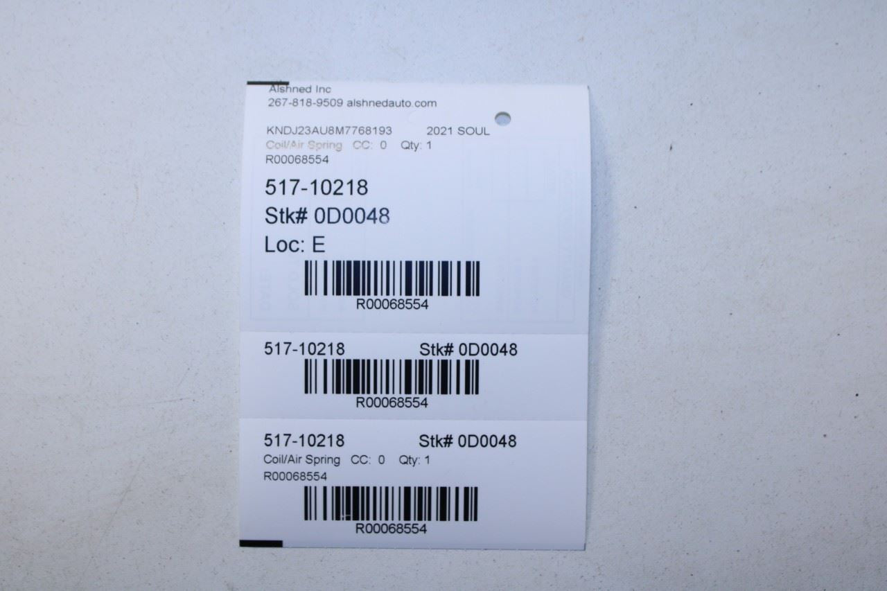 20-25 KIA Soul 2.0L Rear Right and Left Suspension Coil Spring Pair 55330-K0020 - Alshned Auto Parts