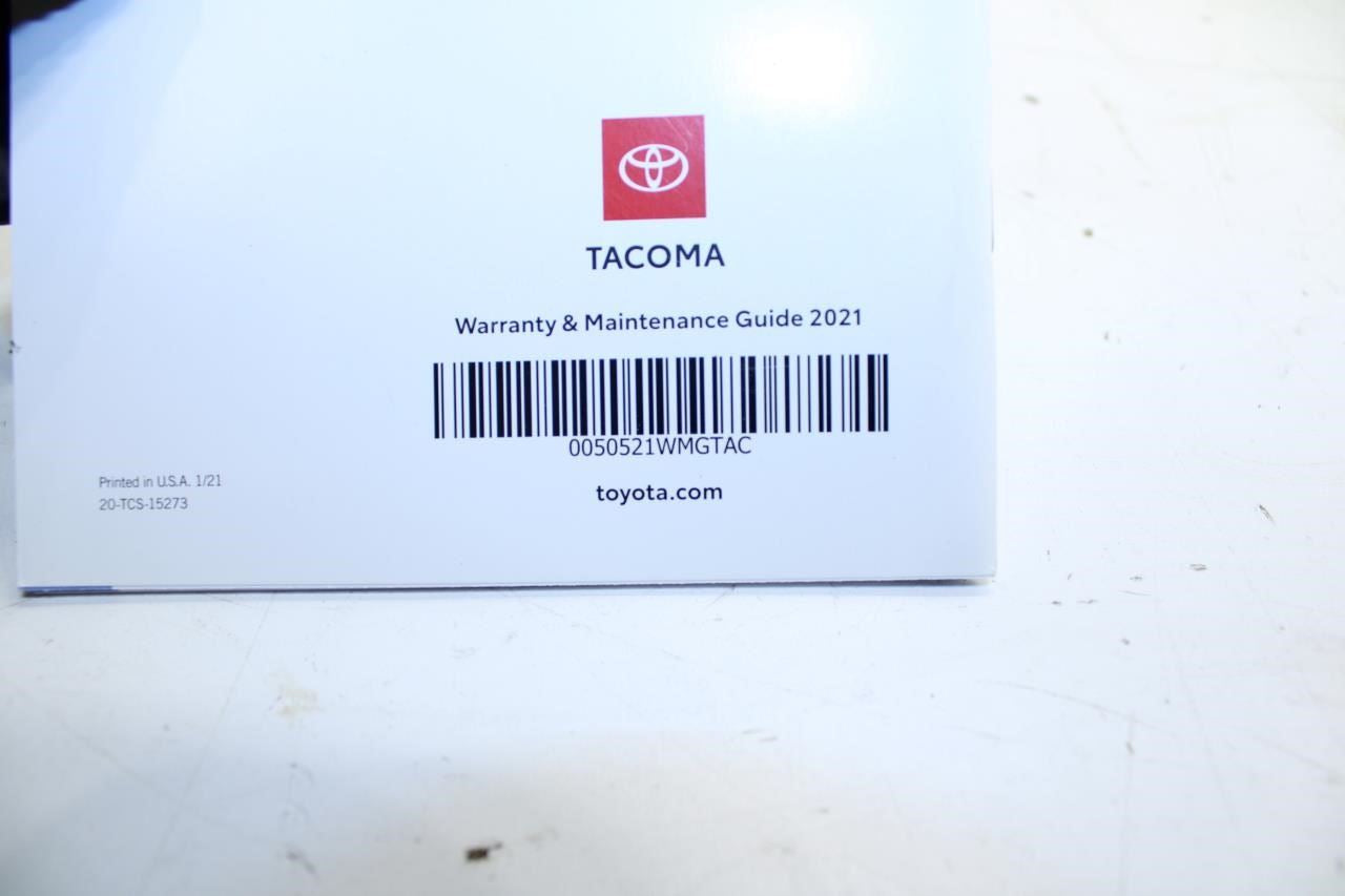 2021 Toyota Tacoma Owners Manual Set with Case OM04029U 01999-04029 OEM - Alshned Auto Parts