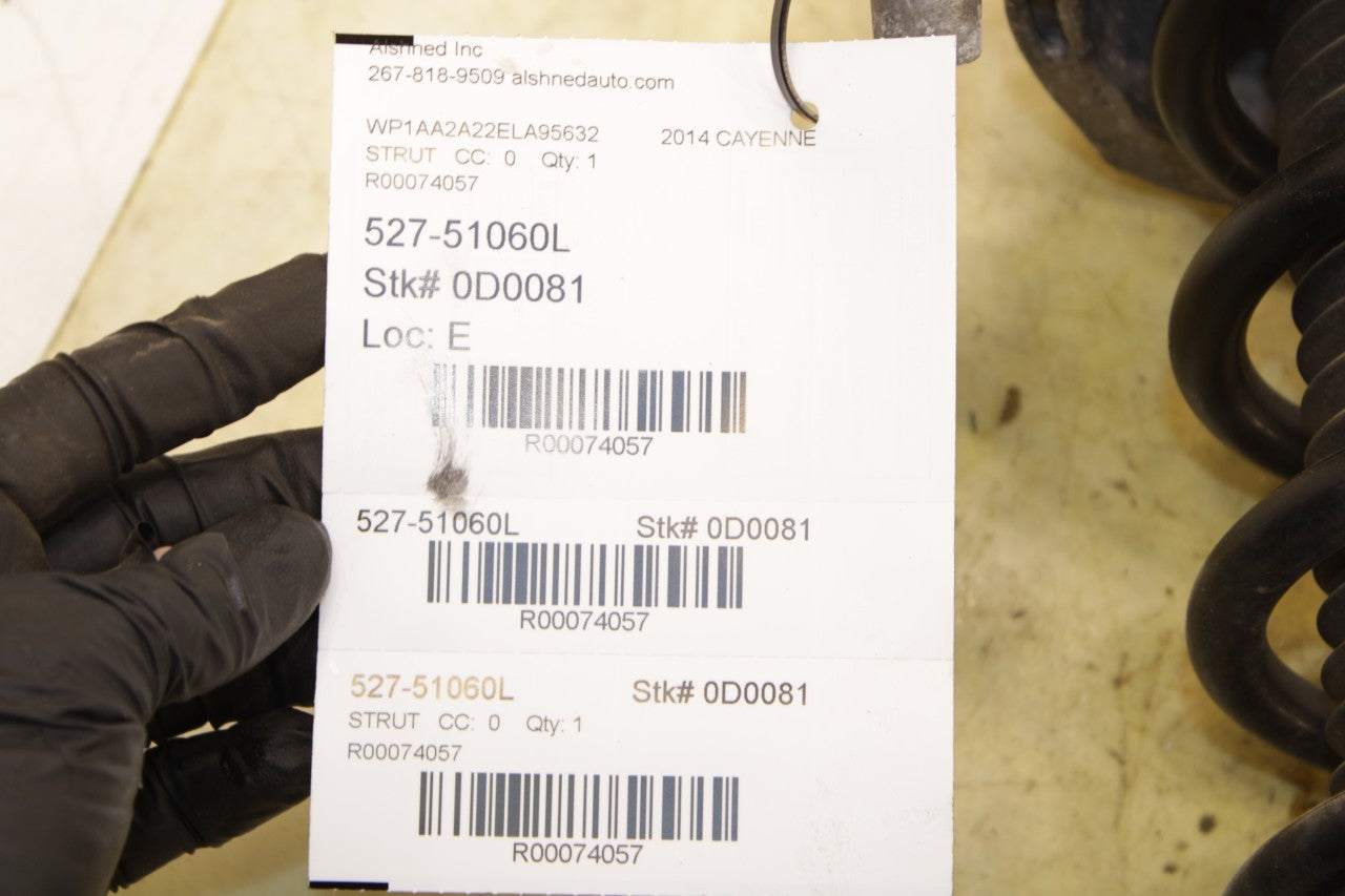 11-18 Porsche Cayenne Platinum AWD Rear Suspension LH Side Shock Strut Absorber - Alshned Auto Parts