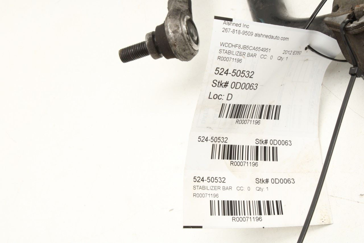 10-14 Mercedes-Benz E350 Sport 4MATIC 3.5L AWD FR Stabilizer Sway Anti-Roll Bar - Alshned Auto Parts
