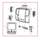 14-24 RAM 1500 Classic Express Dash Panel Faceplate Center Stack Trim 1WA381X9AI1