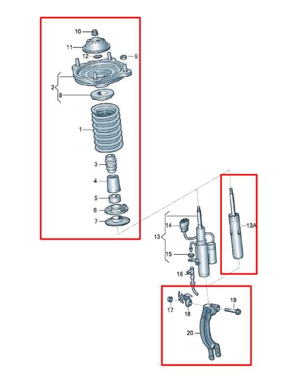 12-18 Audi A7 Premium AWD Front Suspension Driver Left Side Shock Strut Absorber1