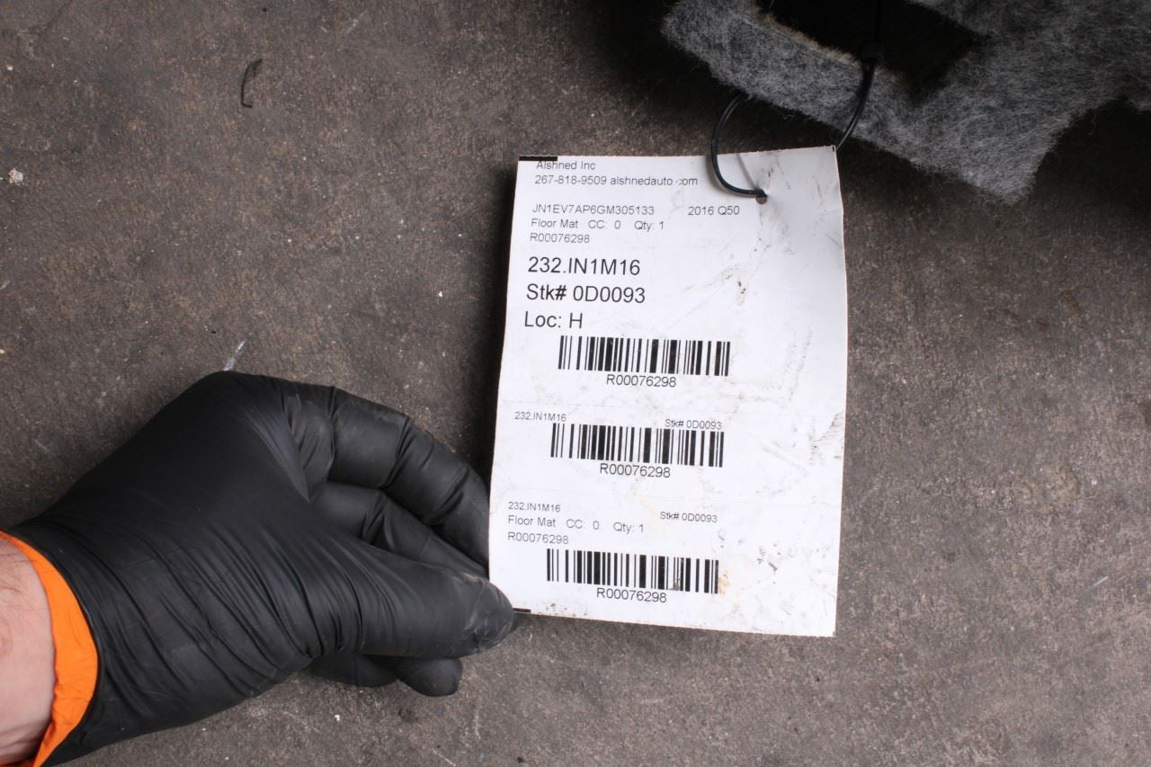 14-18 Infiniti Q50 Premium 3.0L RWD Floor Interior Carpet Liner Mat 74901-4HB0B - Alshned Auto Parts