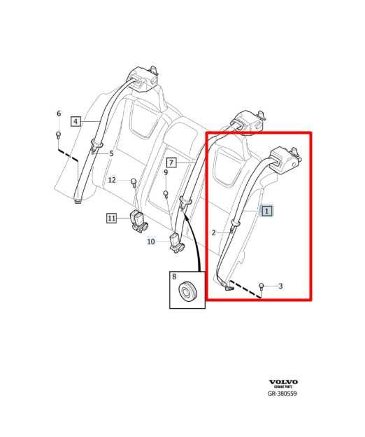 15-16 Volvo S60 T5 Premier 2.0L Rear Driver LH Side 2nd Row Seat Belt Retractor - Alshned Auto Parts