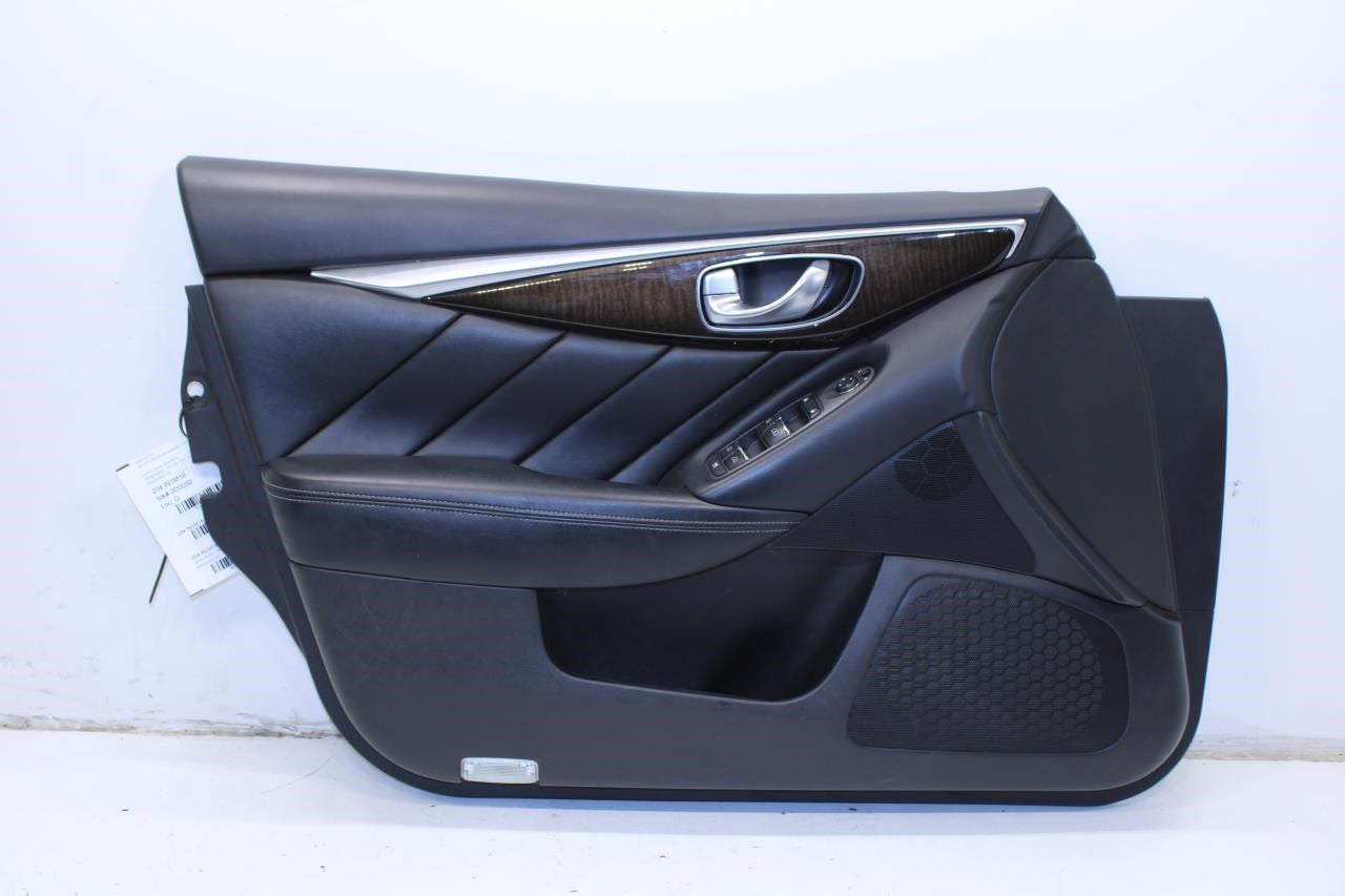 2014-21 Infiniti Q50 Luxe RWD Front Left Driver Door Trim Panel 80901-4HH0A OEM - Alshned Auto Parts