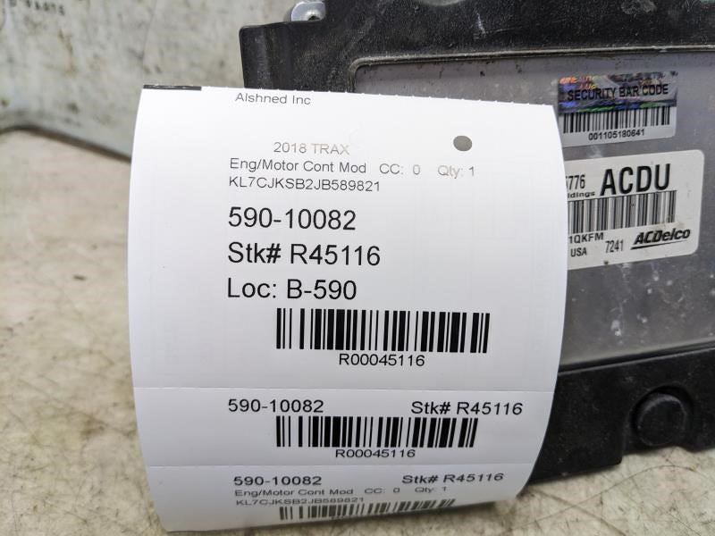 2017-2021 Chevrolet Trax Engine Computer Control Module ECU ECM 12685776 OEM - Alshned Auto Parts