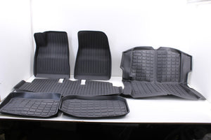 2021-2023 Tesla 3 Front and Rear Right Left Side All Weather Floor Mats Set of 6